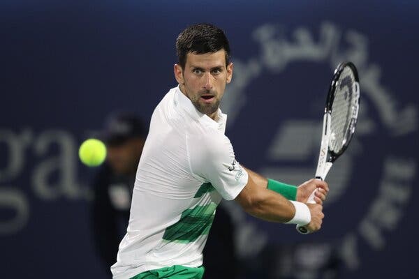 Djokovic is included in the draw at Indian Wells despite his unclear vaccination status.