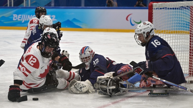 Canada blanked by U.S. in hockey final, earn silver at Beijing Paralympics