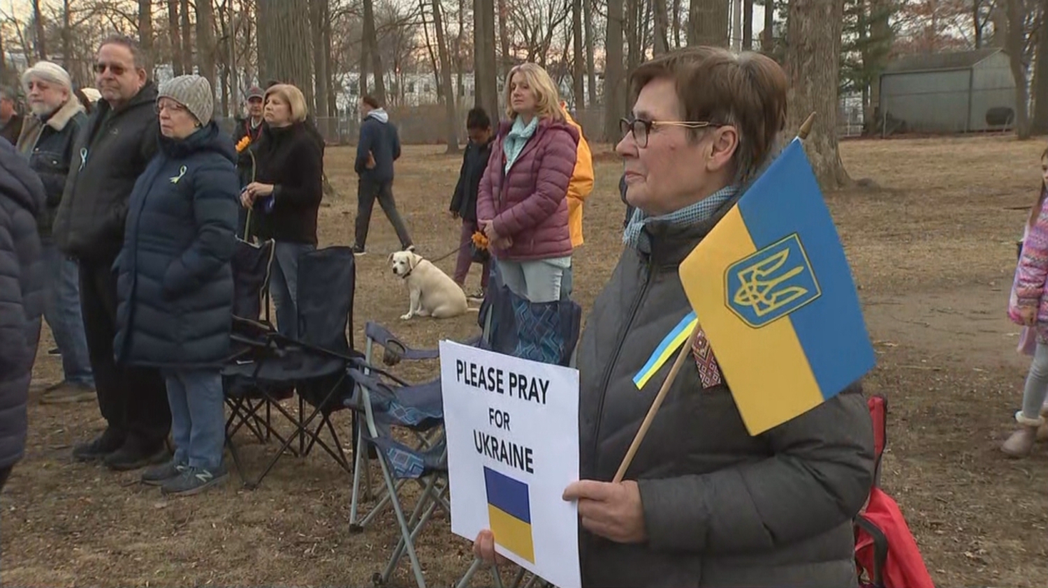 United With Ukraine Holds Peaceful Demonstration In Havertown In Solidarity With Ukrainians