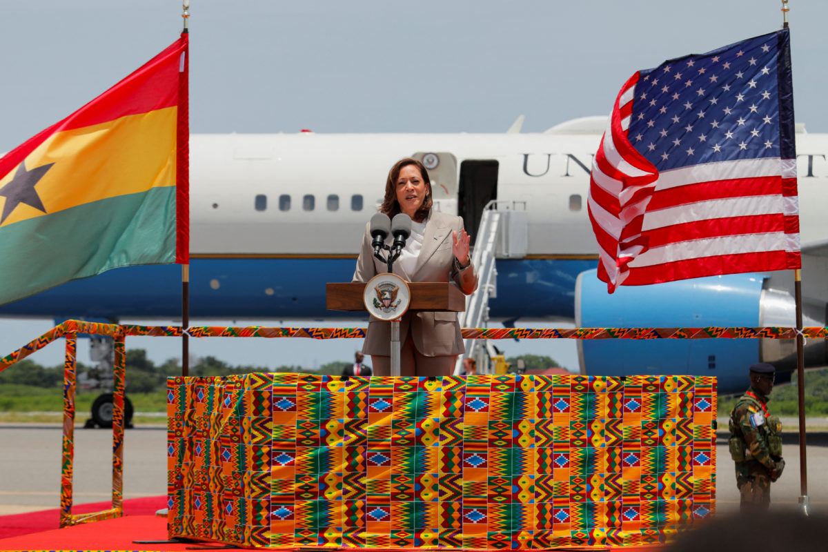 Kamala Harris arrives in Ghana, kicking off weeklong Africa visit to bolster relations
