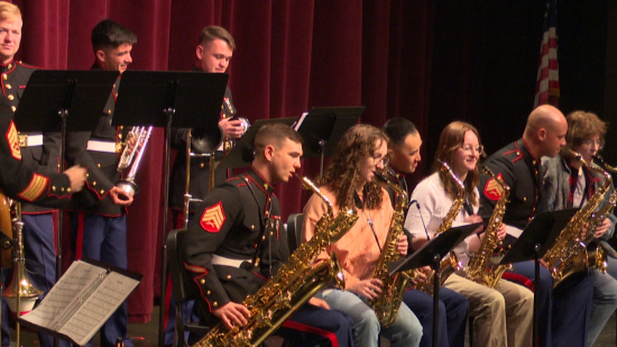 United States Marine Band Performed at Bismarck High School