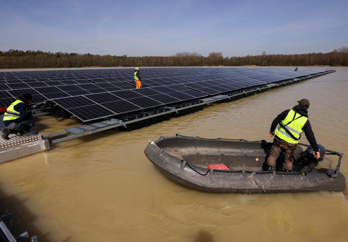 Long popular in Asia, floating solar catches on in the U.S.