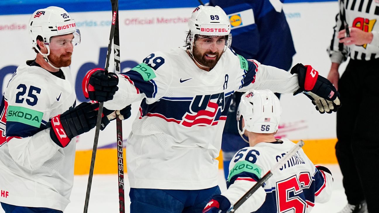 U.S. beats Denmark for 5th straight win at ice hockey worlds