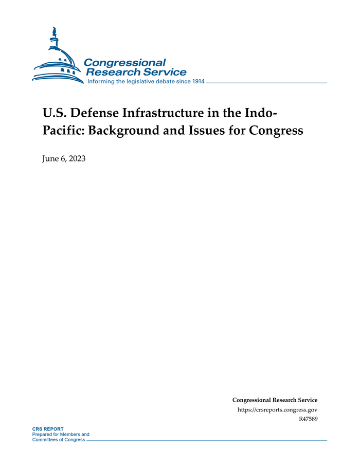 Report to Congress on U.S. Defense Infrastructure in the Indo-Pacific