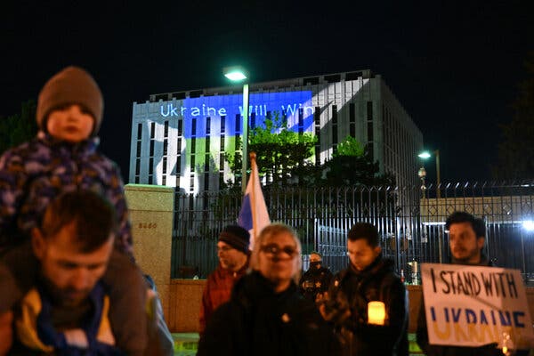 Russia’s Embassy in Washington Becomes a Different Kind of Battle Zone