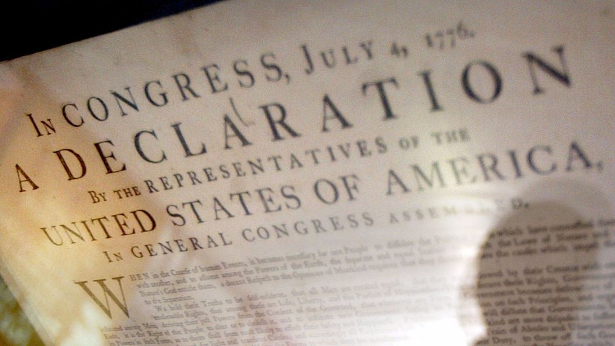 The unanimous Declaration of the thirteen united States of America