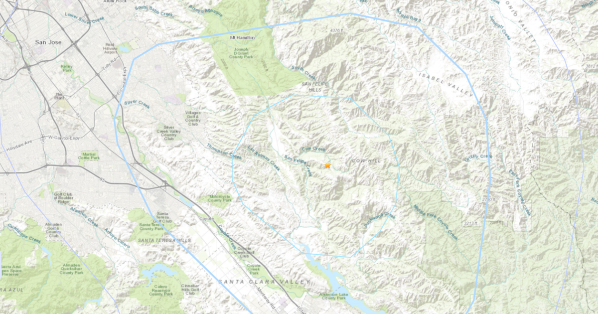 Magnitude 3.6 earthquake hits southeast of San Jose, USGS says