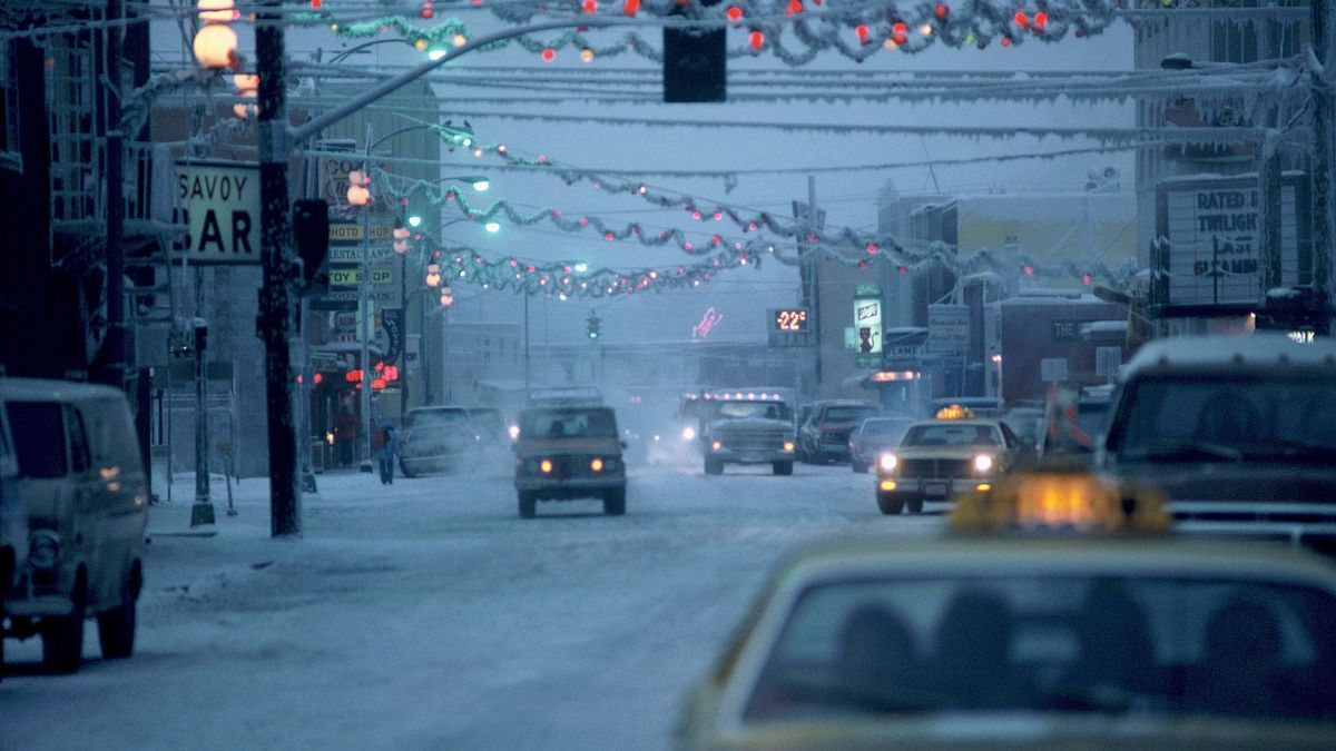 Inside the coldest city in the United States with -54C record freezing day