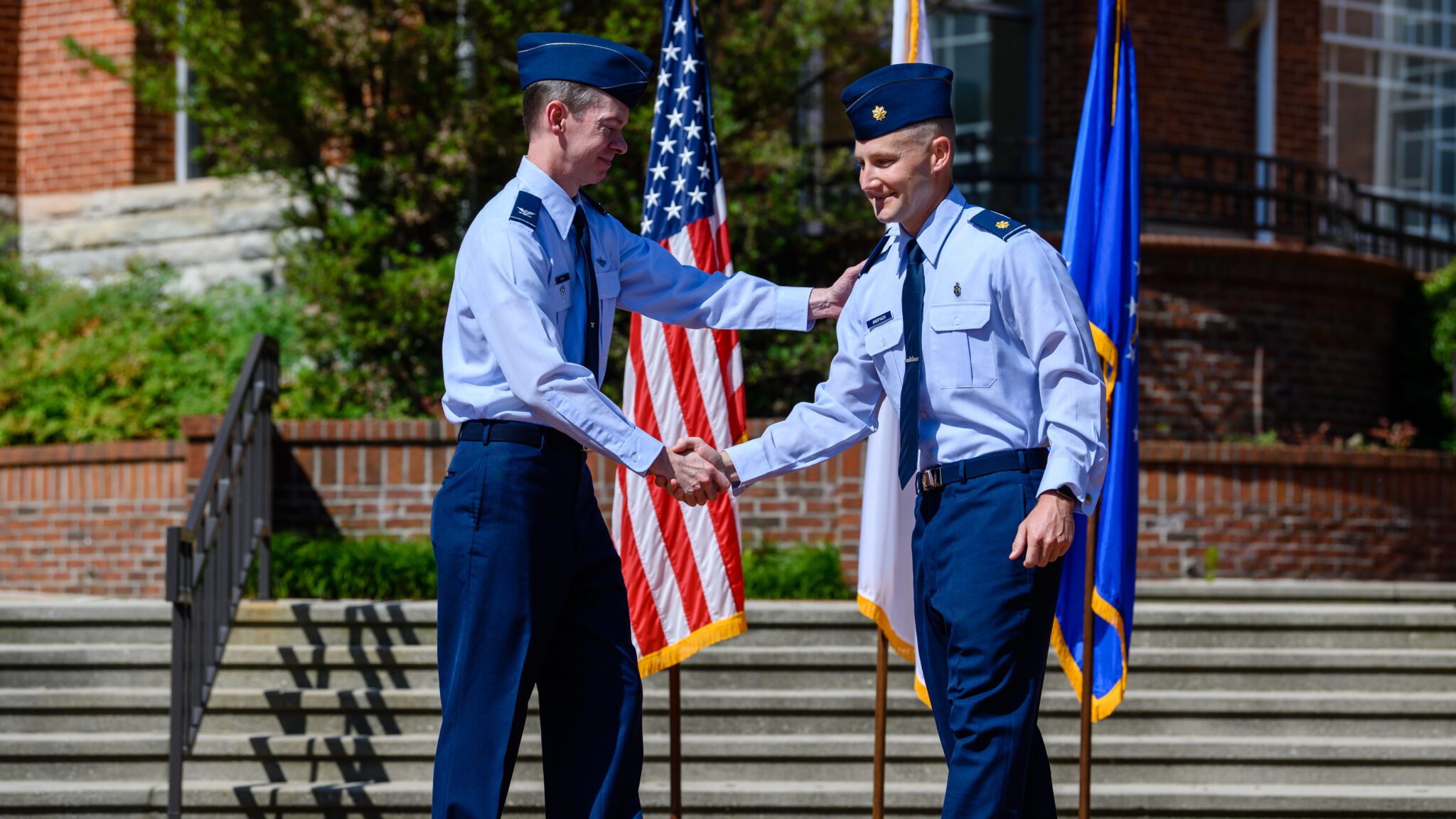 Active duty Clemson student promoted to the rank of major in United States Air Force