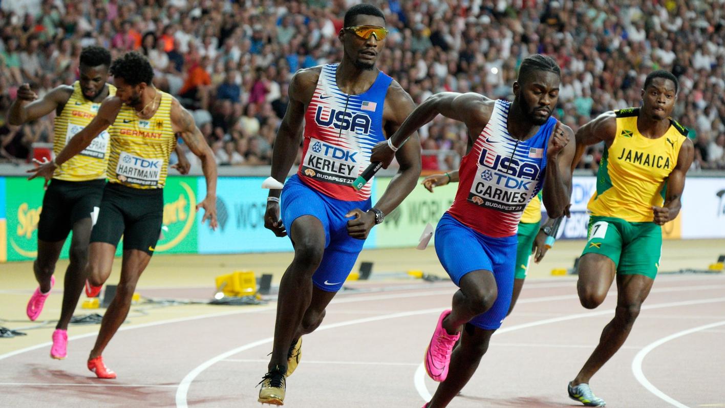Kerley and United States Relay Team Claims World Title