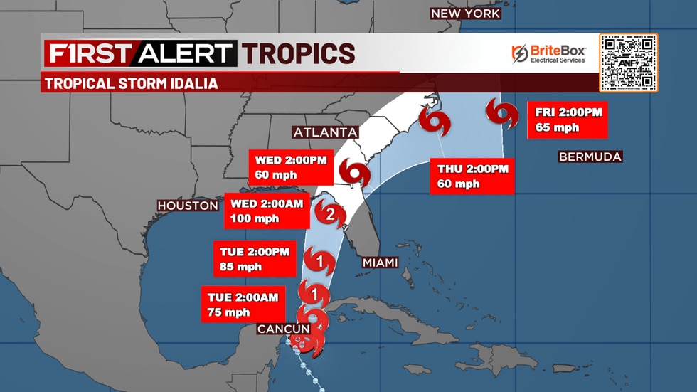 Tropical Storm Idalia forms, poses threat to the Southeastern United States