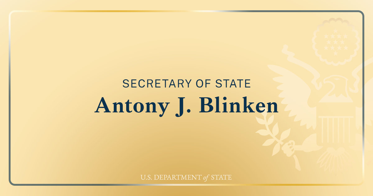 Secretary Antony J. Blinken At a Press Availability