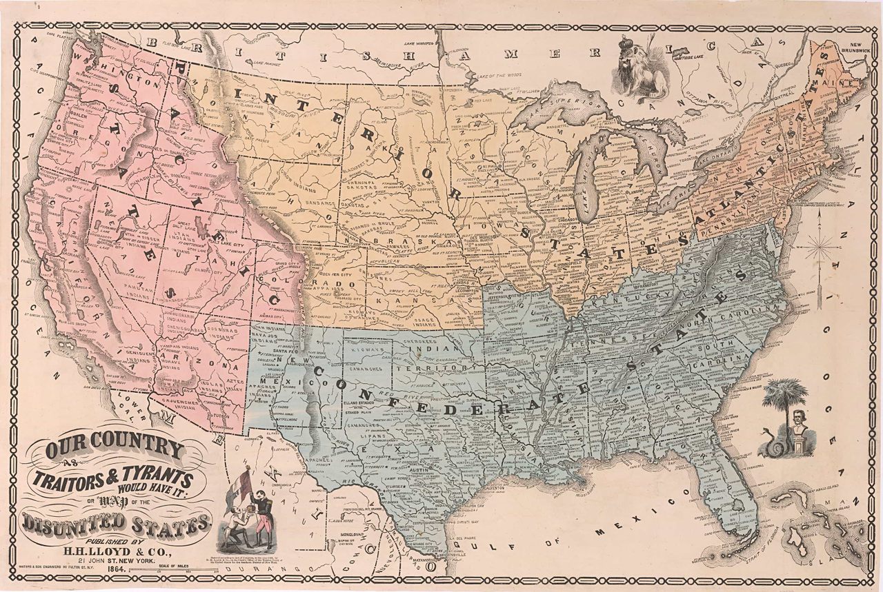 A Map of the ‘Disunited States’ Shows the Fears of Civil War–Era America