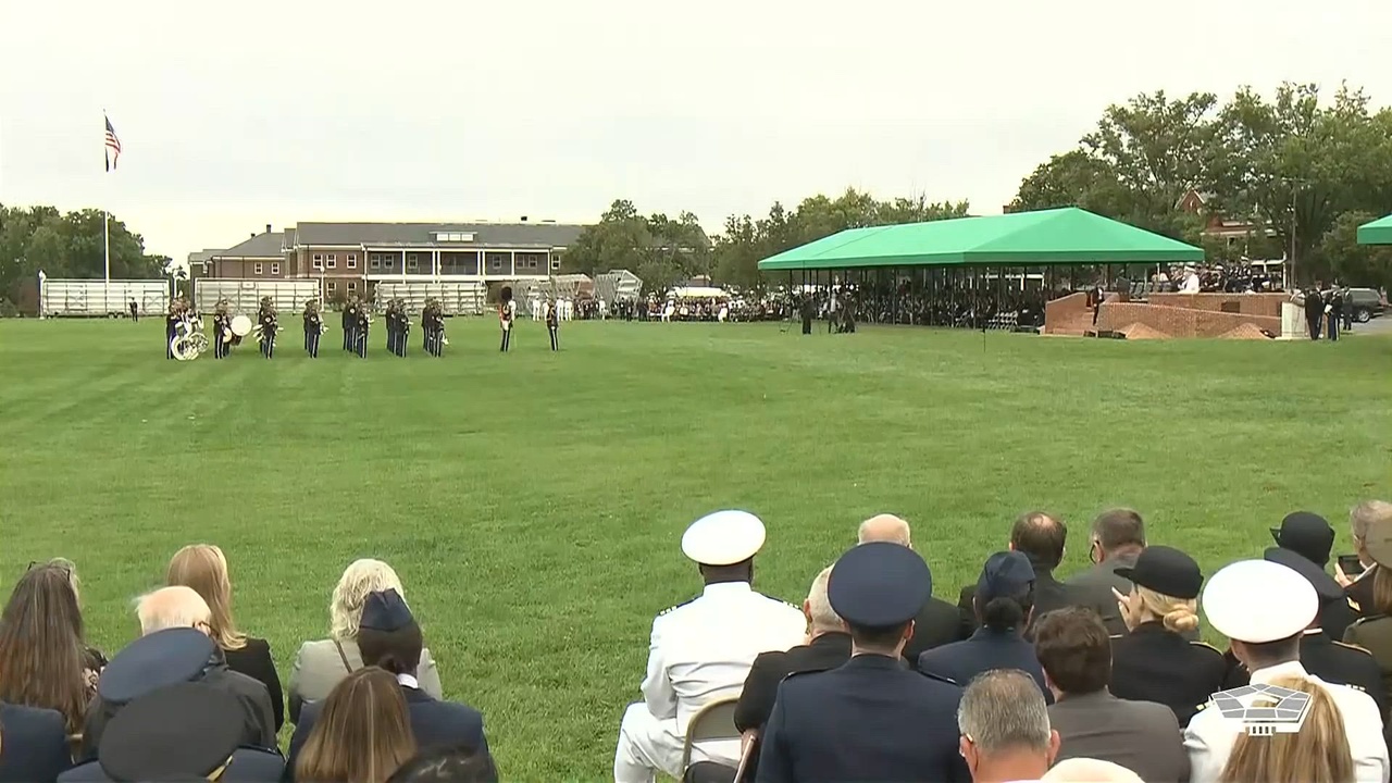 U.S. Constitution at Center of Military Transfer of Responsibility Ceremony