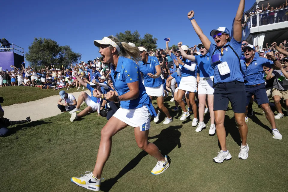 Europe keeps Solheim Cup after first-ever tie against US. Home-crowd favorite Ciganda thrives again