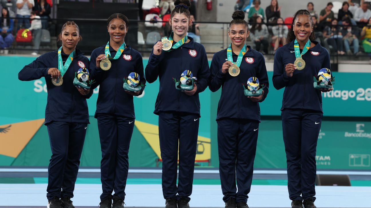 Jordan Chiles leads U.S. gymnasts to Pan American Games gold