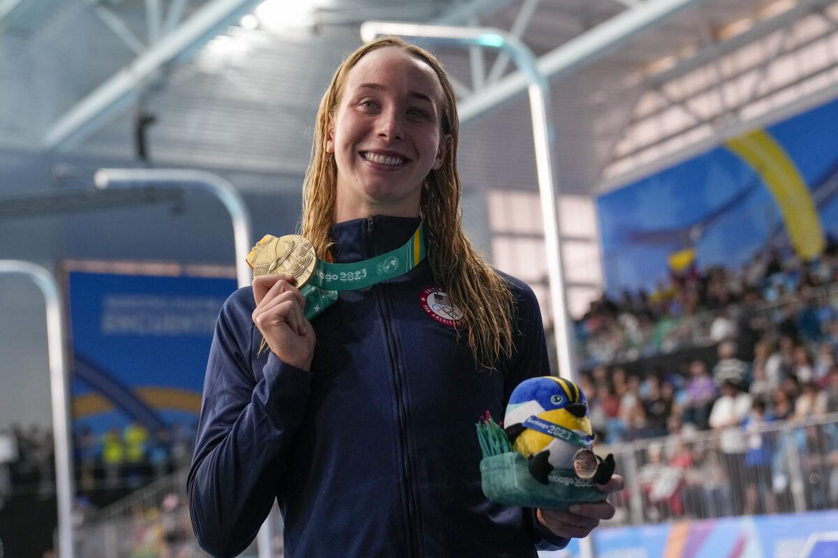 U.S. swimmer Madden shines at Pan American Games on 1st day of competition