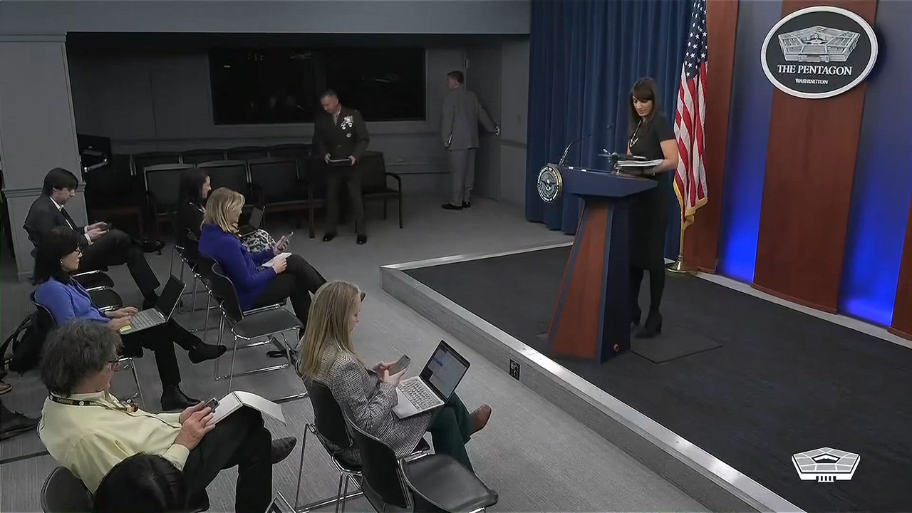 Deputy Pentagon Press Secretary Sabrina Singh Holds a Press Briefing